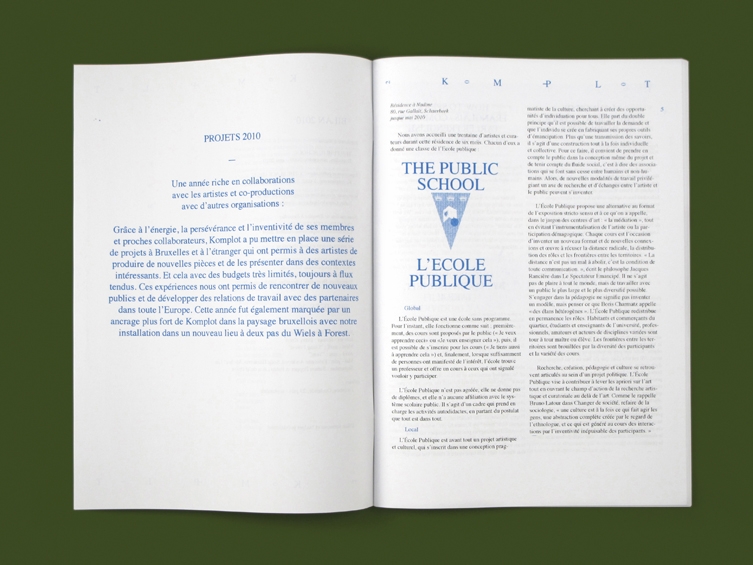 Überknackig project : Komplot - Bilan 2010 / Project 2011 - p.4-5